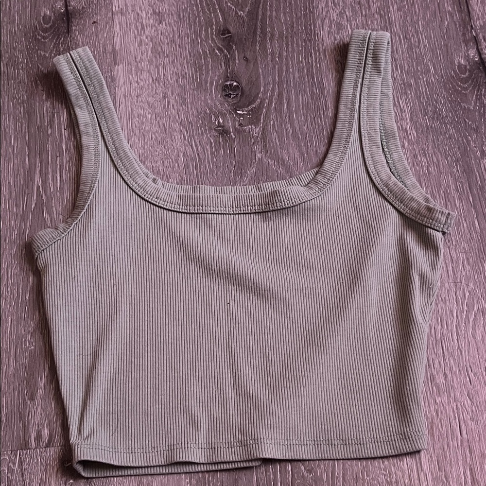 Ribbed Tank Top - Gray